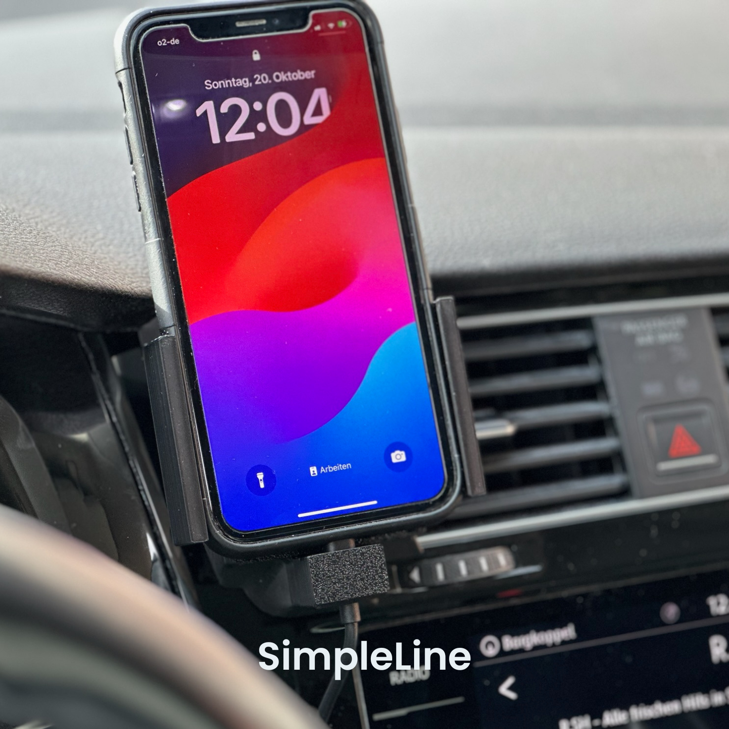 Handyhalterung VW Golf 7 | MagSafe | CarPlay | AndroidAuto | Wireless-Charging