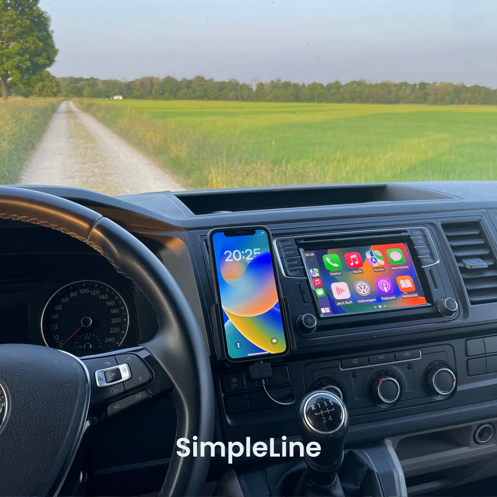VW T6 mobile phone holder | MagSafe | CarPlay | AndroidAuto | Wireless charging 