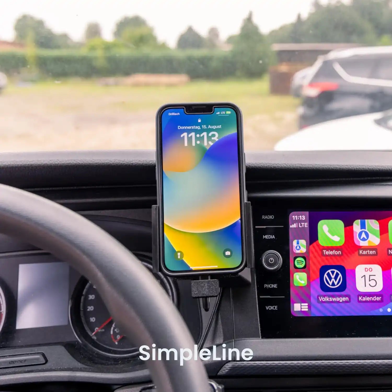Handyhalterung VW T6.1 | MagSafe | CarPlay | AndroidAuto | Wireless-Charging