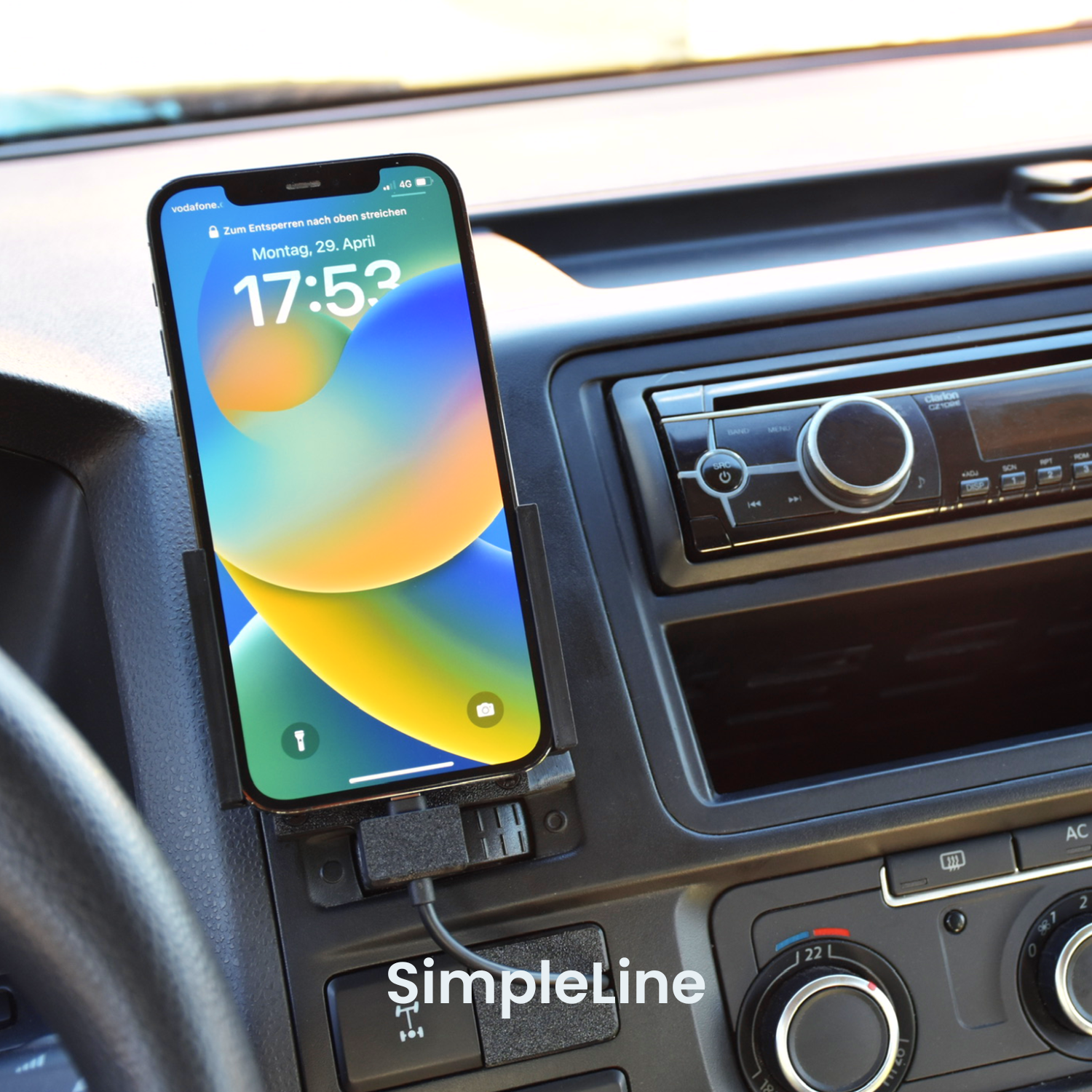 Handyhalterung VW T5.2 | MagSafe | CarPlay | AndroidAuto | Wireless-Charging