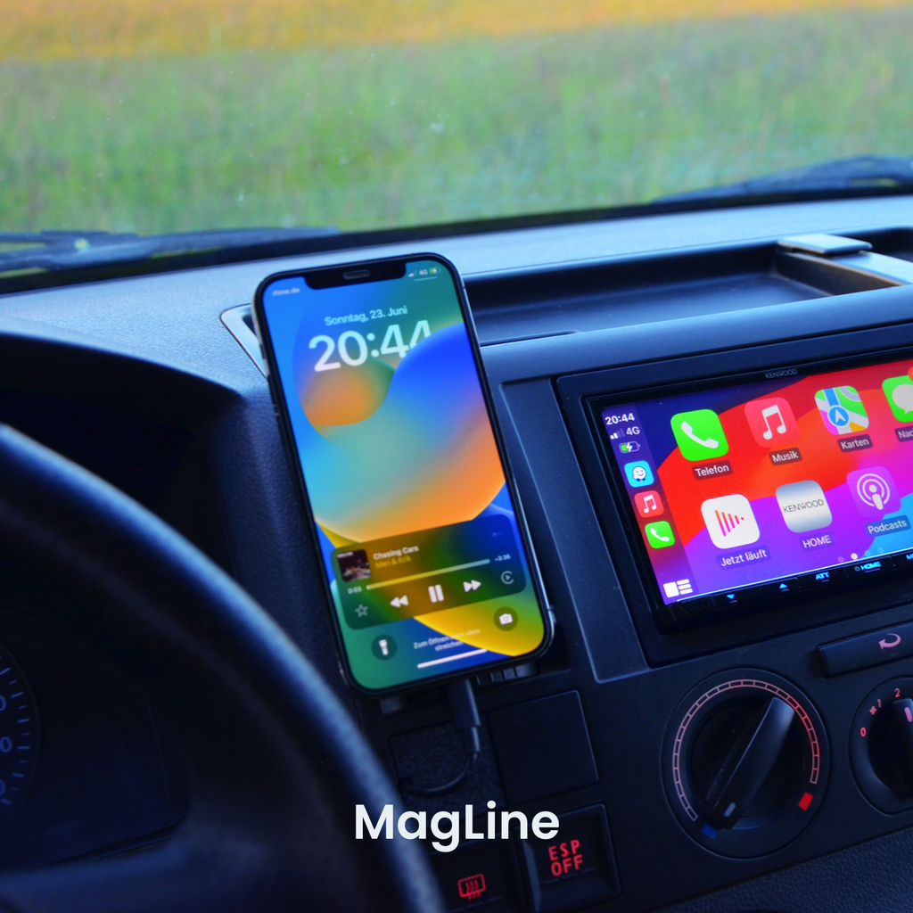 Handyhalterung VW T5 | MagSafe | CarPlay | AndroidAuto | Wireless-Charging