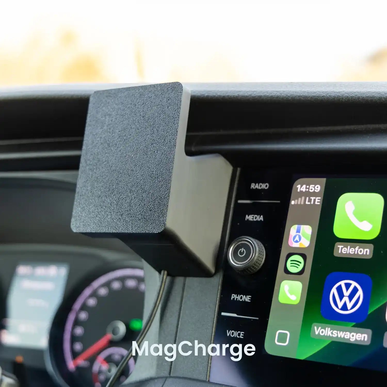 Handyhalterung VW T6.1 | MagSafe | CarPlay | AndroidAuto | Wireless-Charging