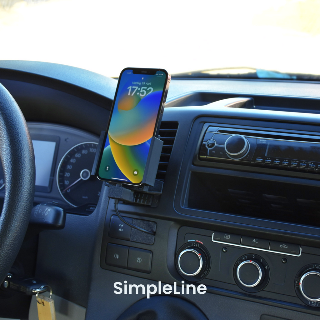 Handyhalterung VW T5.2 | MagSafe | CarPlay | AndroidAuto | Wireless-Charging