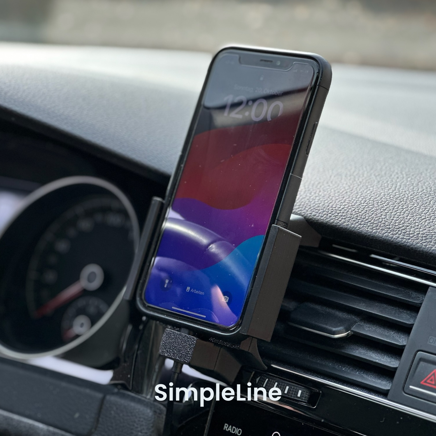 Handyhalterung VW Golf 7 | MagSafe | CarPlay | AndroidAuto | Wireless-Charging