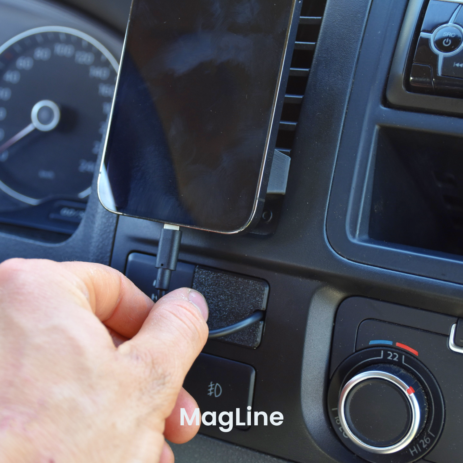 Handyhalterung VW T5.2 | MagSafe | CarPlay | AndroidAuto | Wireless-Charging