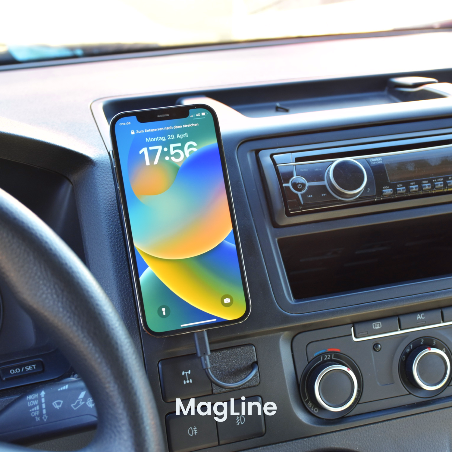 Handyhalterung VW T5.2 | MagSafe | CarPlay | AndroidAuto | Wireless-Charging