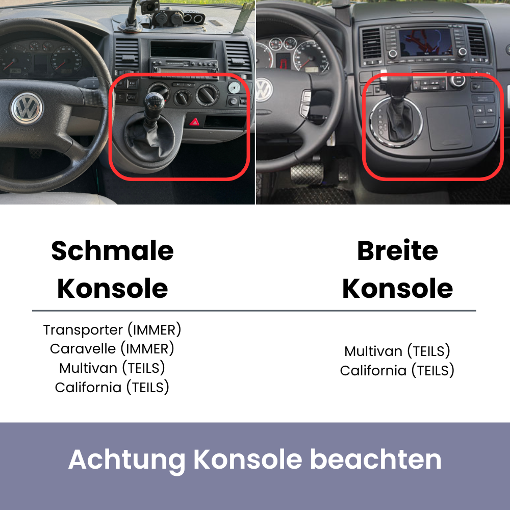 VW T5 mobile phone holder | MagSafe | CarPlay | AndroidAuto | Wireless charging 