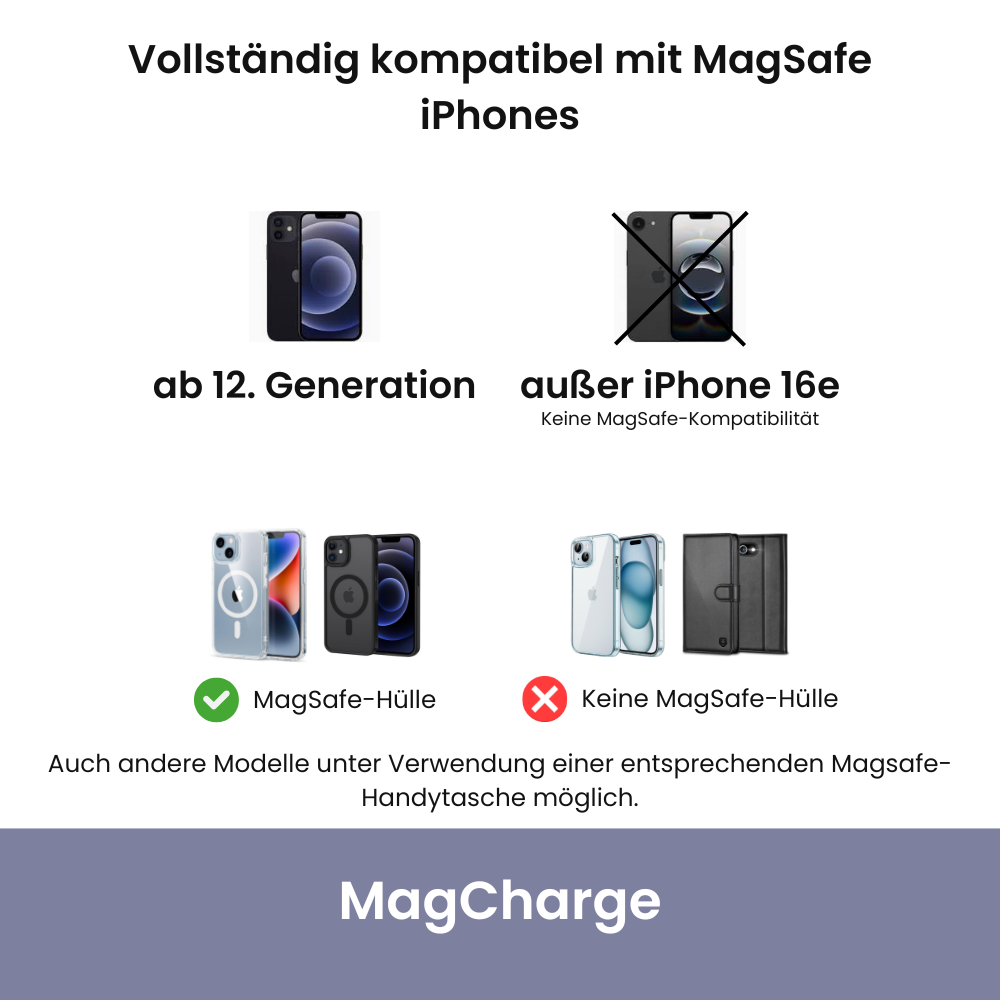 Handyhalterung VW T5 | MagSafe | CarPlay | AndroidAuto | Wireless-Charging